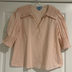Cotton CeCe top, light pink